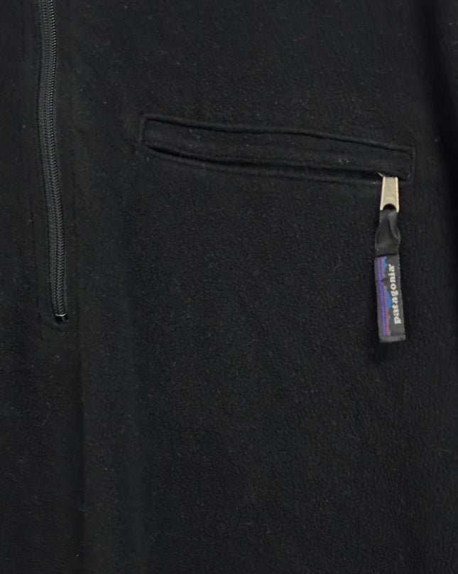 Patagonia Black 1/4 Zip Fleece Sweater