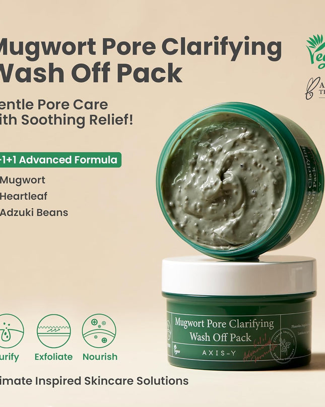 AXIS-Y Mugwort Pore Clarifying Wash Off Pack 100ml