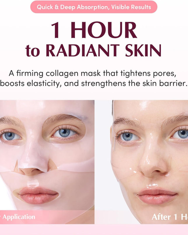 Eqqualberry Collagen Pore Tight Up Hydrogel Mask 4PCS