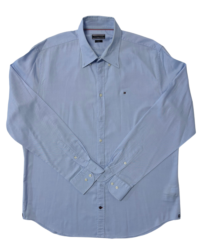 Tommy Hilfiger Fitted Cut Light Blue Tailored Shirt