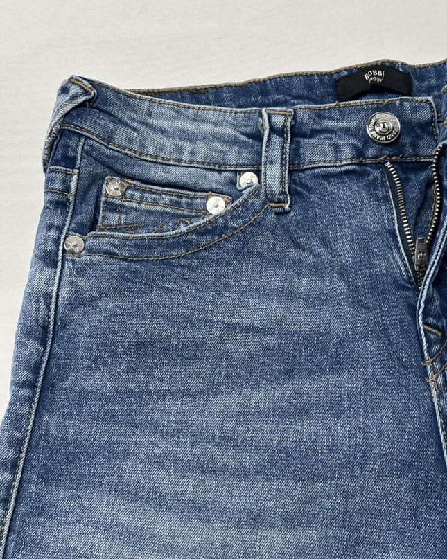 True Religion Bobbi Baggy Wide Leg Blue Denim Jeans