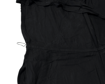 American Eagle Black Draped Surplice Front Spaghetti Strap Knit Jumpsuit