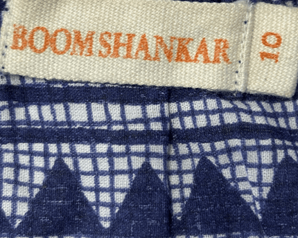 Boom Shankar Navy Blue Tribal Print Cotton Cami Top