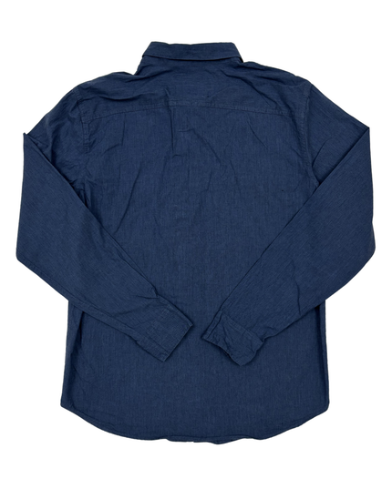 Hollister Epic Flex Stretch Chambray Blue Casual Shirt - M