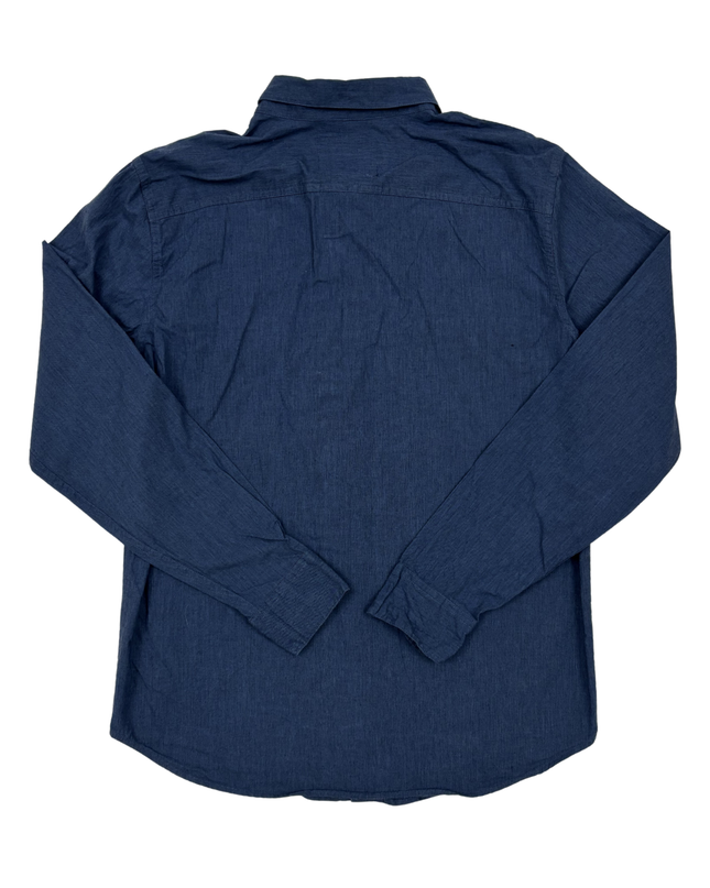 Hollister Epic Flex Stretch Chambray Blue Casual Shirt - M