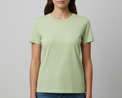 MNG Lime Green Short Sleeve Cotton T-Shirt
