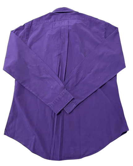 Ralph Lauren Custom Fit Solid Purple Button-Down Shirt