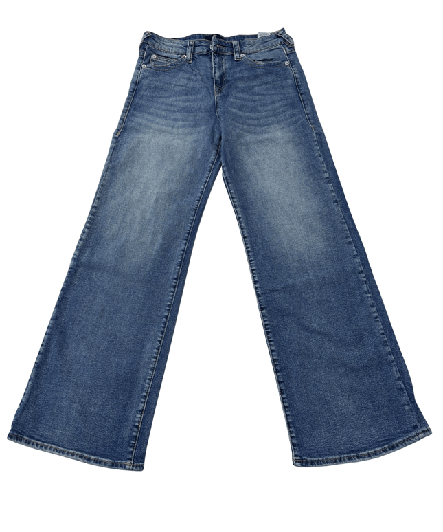 True Religion Bobbi Baggy Wide Leg Blue Denim Jeans