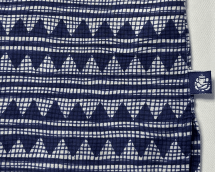 Boom Shankar Navy Blue Tribal Print Cotton Cami Top