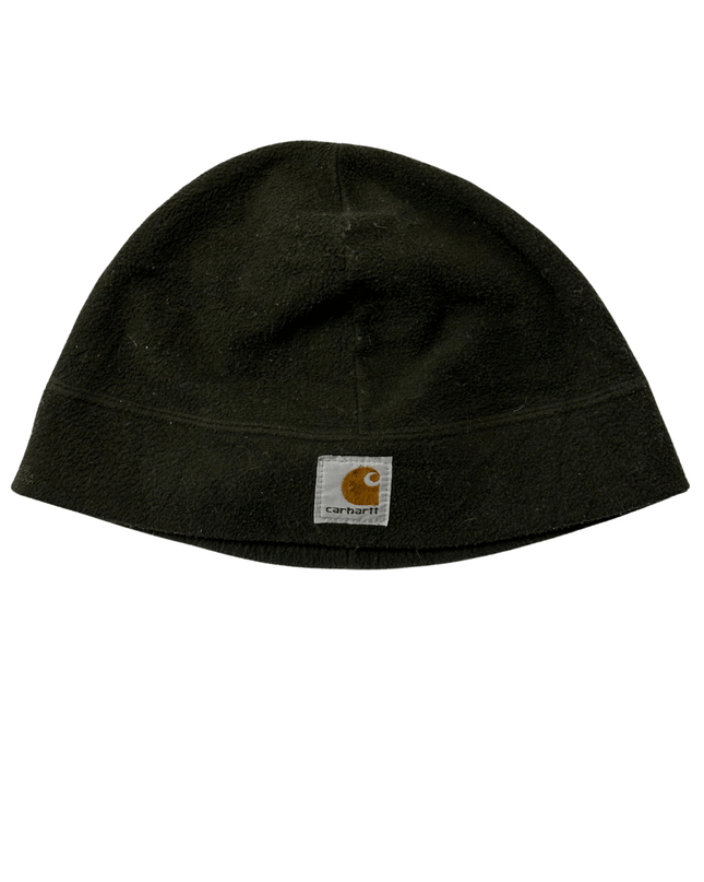 Carhartt Olive Green Fleece‑Lined Beanie Hat