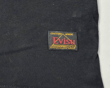 Evisu Black Heritage Seagull Graphic T-Shirt