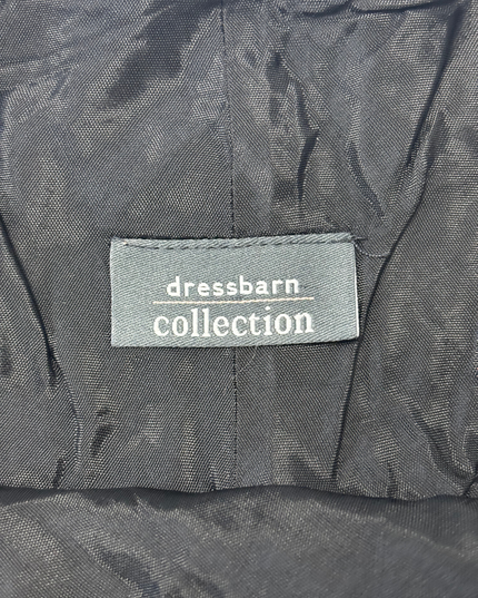 Dressbarn Collection Beaded Chiffon Ruffle Handkerchief Hem Dress - M