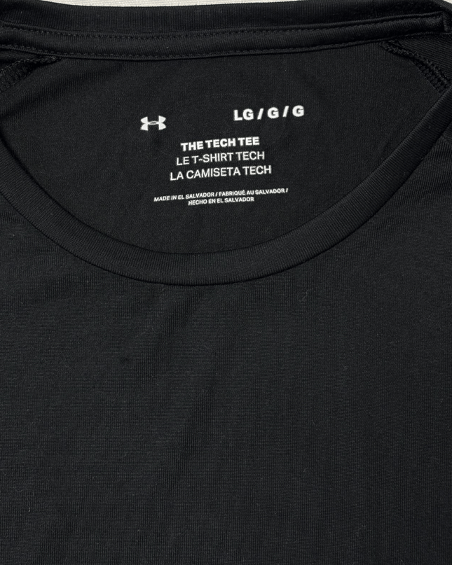 Under Armour The Tech Tee Black & Pink Performance T-Shirt