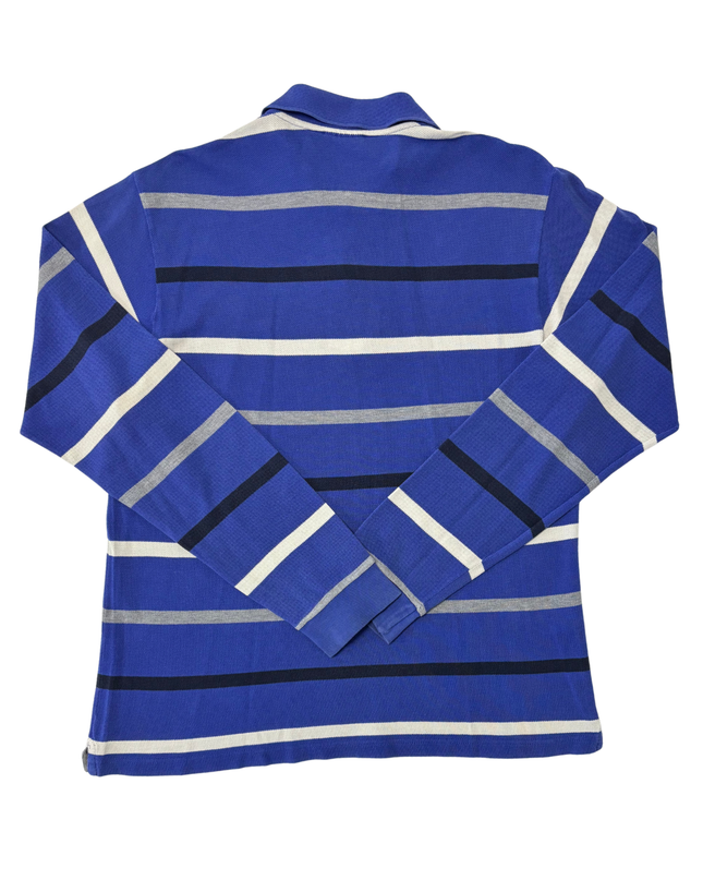 Lacoste Striped Long-Sleeve Multicolor Polo Shirt - M