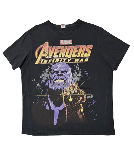 Marvel Avengers Infinity War Thanos Graphic Black T-Shirt - XL