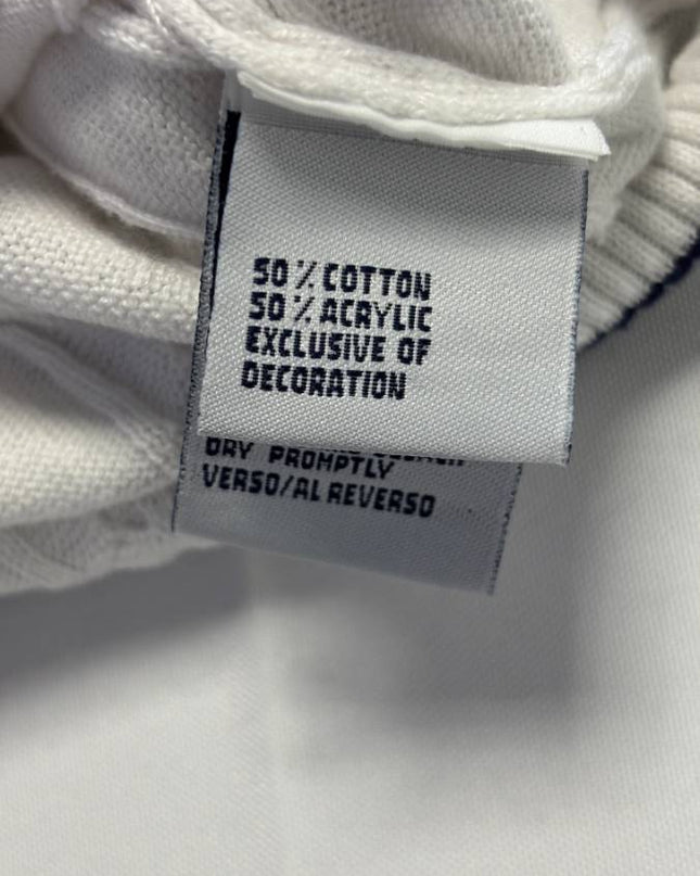 Tommy Hilfiger White V-Neck Cable Knit Tennis Sweater