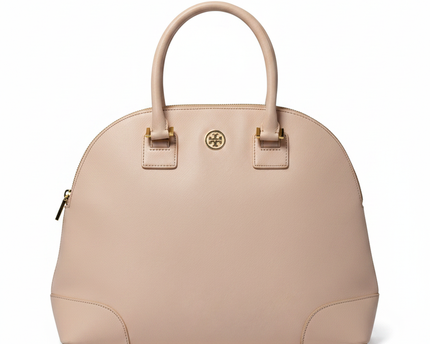Tory Burch Pink Robinson Dome Satchel Bag