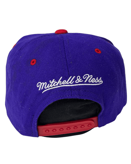 Mitchell & Ness Toronto Raptors Purple & Red Snapback Cap