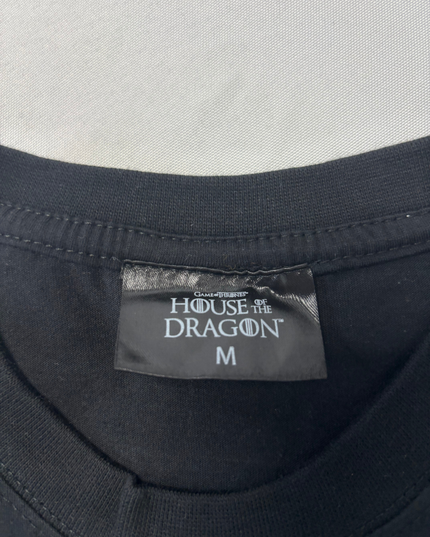House of the Dragon Fire-Breathing Dragon Black T-Shirt