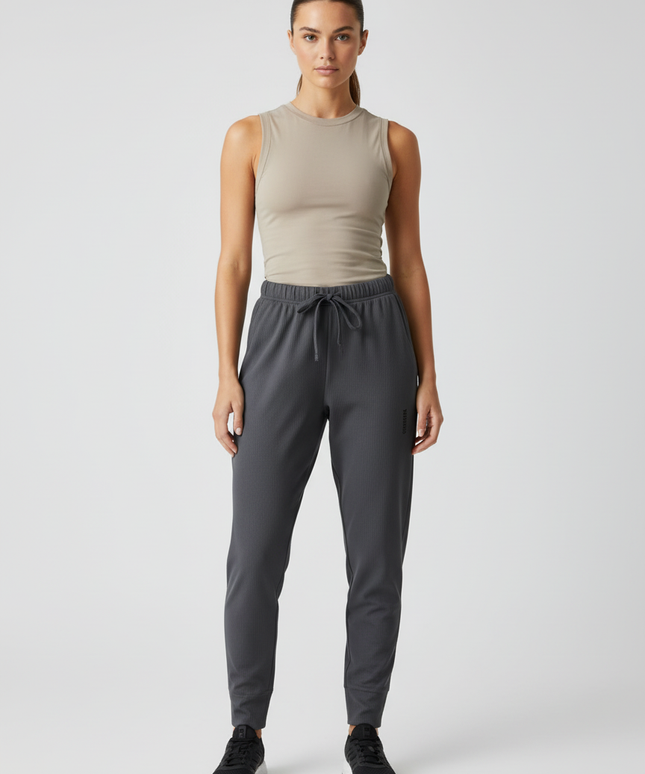 Gymshark Grey Ribbed Knit Tapered Joggers