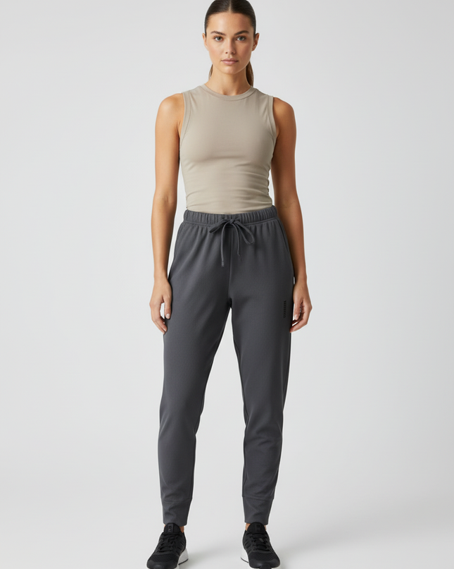 Gymshark Grey Ribbed Knit Tapered Joggers