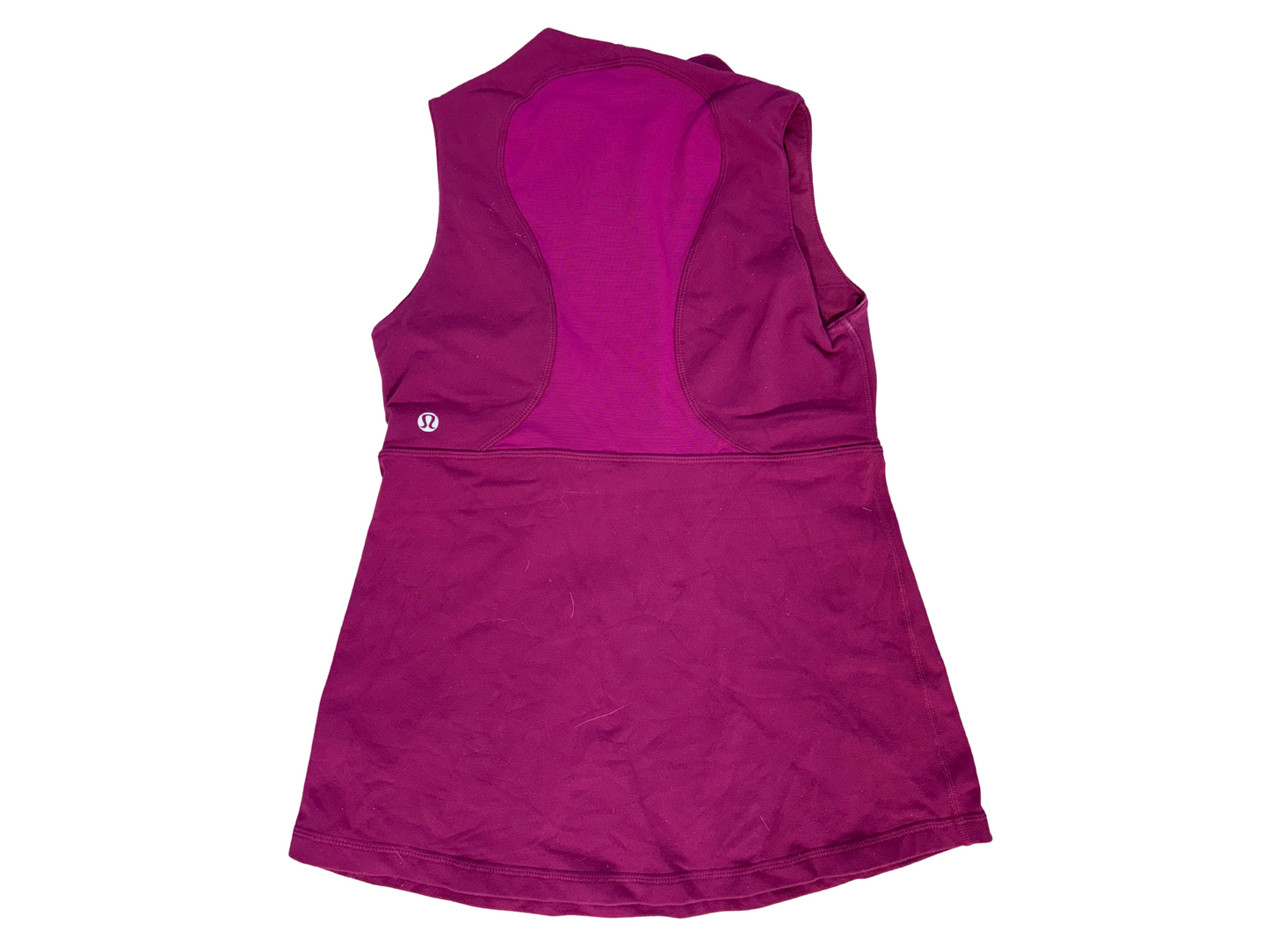 Lululemon No Limits Dress Magenta Sleeveless Zip Neck -XS