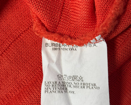 Burberry Orange Ribbed Knit Tank Top