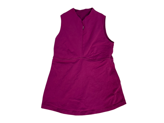Lululemon No Limits Dress Magenta Sleeveless Zip Neck -XS