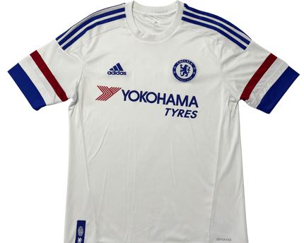Chelsea 2015/16 Away Jersey - Adidas White Yokohama Tyres Football Kit