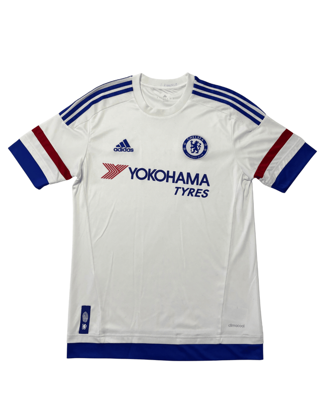 Chelsea 2015/16 Away Jersey - Adidas White Yokohama Tyres Football Kit