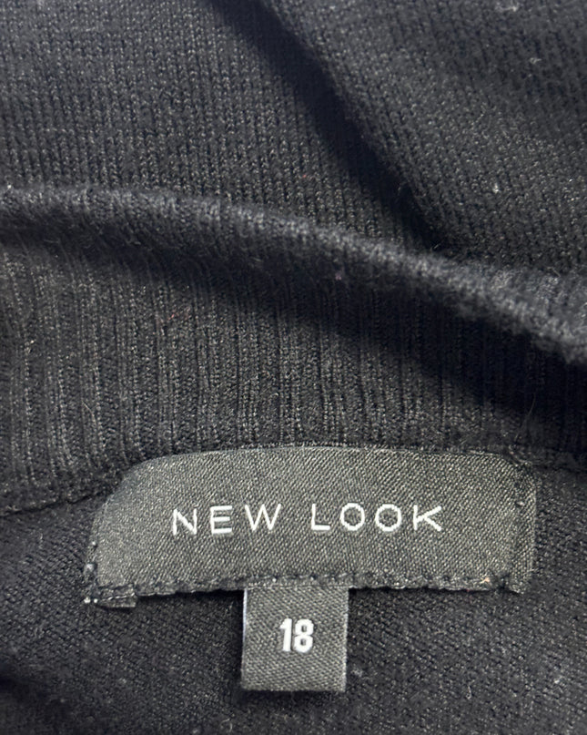 New Look Black Crew Neck Knit Sweater