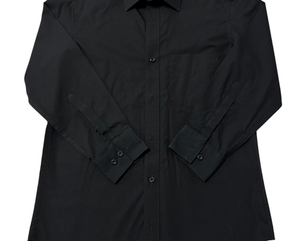 Cambridge Luxer Black Regular Fit Long Sleeve Dress Shirt