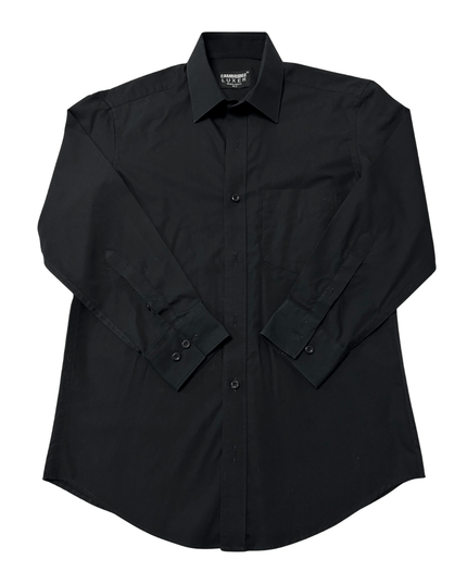 Cambridge Luxer Black Regular Fit Long Sleeve Dress Shirt