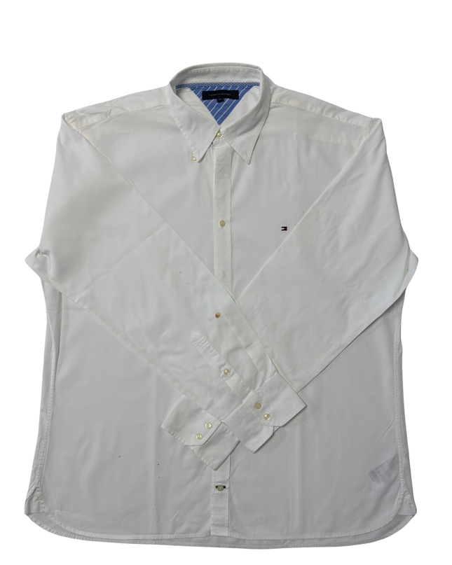 Tommy Hilfiger Classic White Button-Down Dress Shirt - XXL