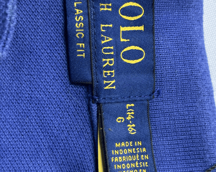 Ralph Lauren Classic Fit Royal Blue Pique Polo Shirt