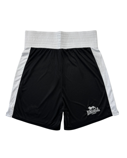 Lonsdale London Black & White Boxing Shorts - L | Waist: 33"