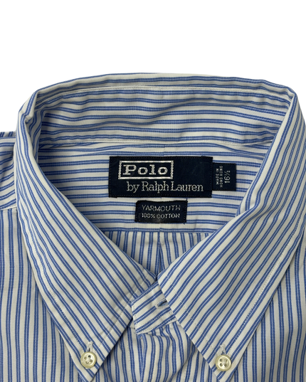Ralph Lauren Yarmouth Blue Pinstripe Oxford Shirt - XL
