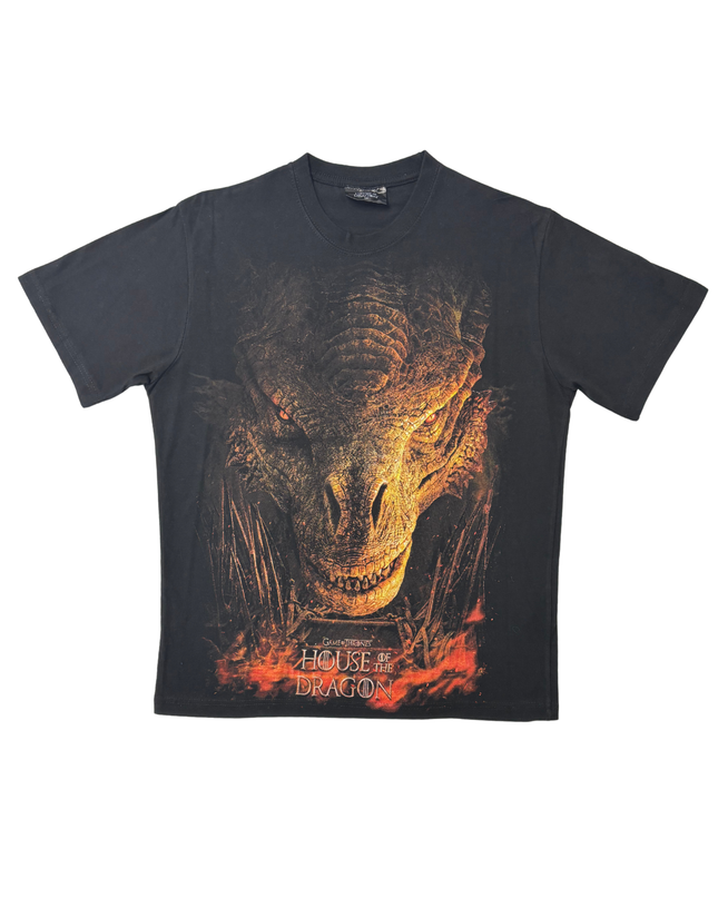 House of the Dragon Fire-Breathing Dragon Black T-Shirt