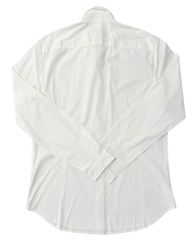 Diesel 1978 Embroidered White Button-Up Shirt