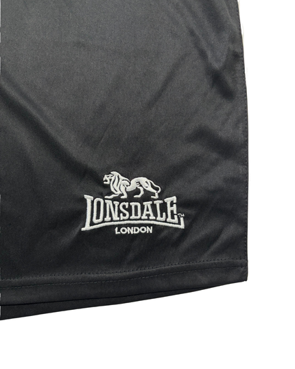 Lonsdale London Black & White Boxing Shorts - L | Waist: 33"