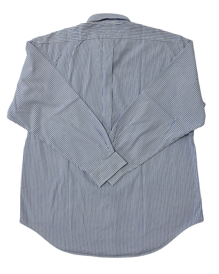 Ralph Lauren Yarmouth Blue Pinstripe Oxford Shirt - XL