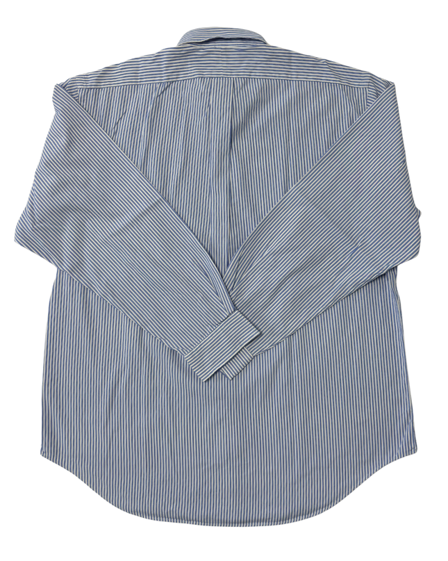 Ralph Lauren Yarmouth Blue Pinstripe Oxford Shirt - XL