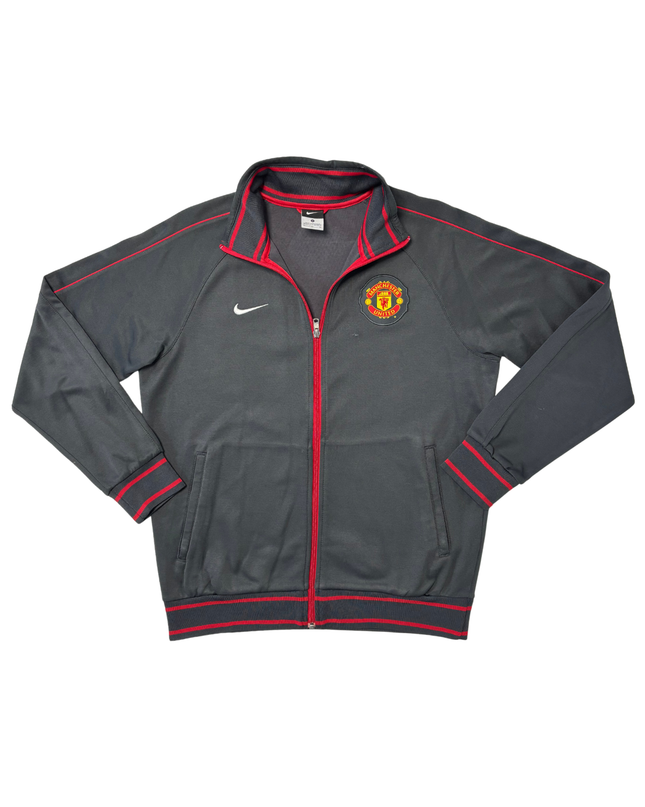 Nike Manchester United Red & Charcoal Full-Zip Track Jacket