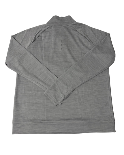 Nike Running Dri-FIT Heather Grey Half-Zip Performance Long Sleeve Top - M