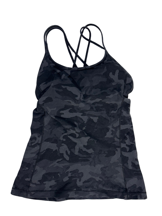 Lululemon Power Y Tank Top Black Camo - XS