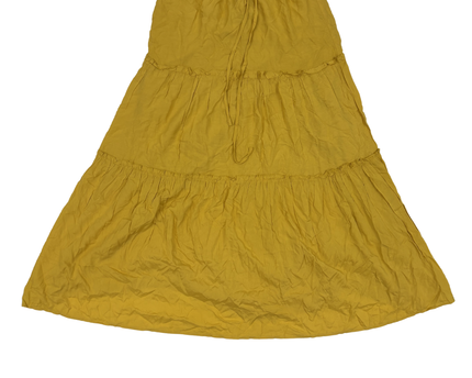 Kirundo Mustard Yellow Tiered Boho Maxi Skirt - XS | With Tag