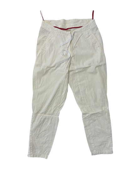Prada White Technical Nylon Drawstring Cargo Pants - XS | Waist: 28"