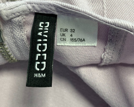 H&M Lavender Purple Cotton Twill Mini Dress