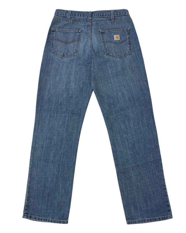 Carhartt Holter Relaxed Fit Straight Leg Mid Blue Denim Jeans