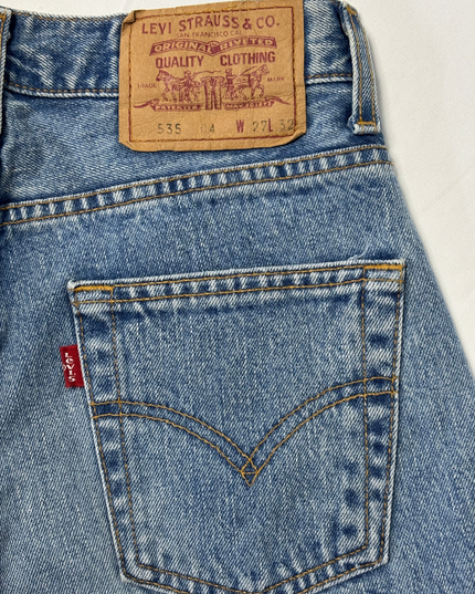 Levi’s 535 Light Blue Vintage Tapered Fit Denim Jeans  - S | Waist: 27"